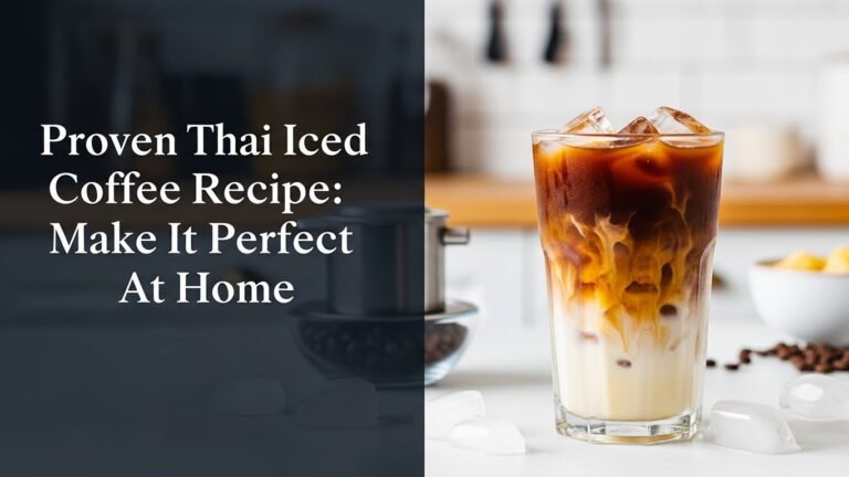 Proven Thai Iced Coffee Recipe: Make It Perfect At Home