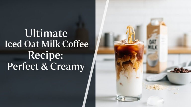 Ultimate Iced Oat Milk Coffee Recipe: Perfect & Creamy