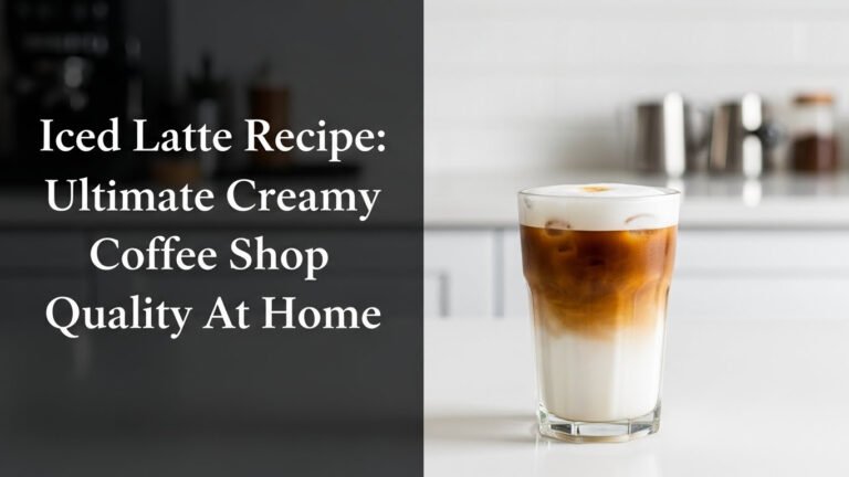 Iced Latte Recipe: Ultimate Creamy Coffee Shop Quality At Home