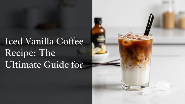 Iced Vanilla Coffee Recipe: The Ultimate Guide for [year]