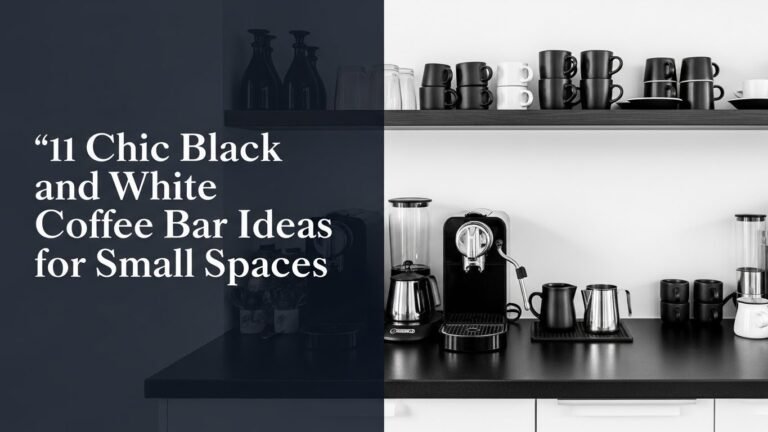 11 Chic Black and White Coffee Bar Ideas for Small Spaces [year]