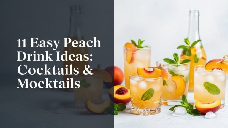 11 Easy Peach Drink Ideas: Cocktails & Mocktails for [year]