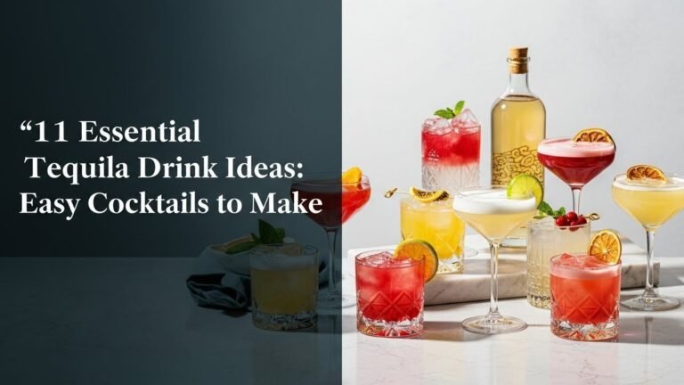 11 Essential Tequila Drink Ideas: Easy Cocktails to Make