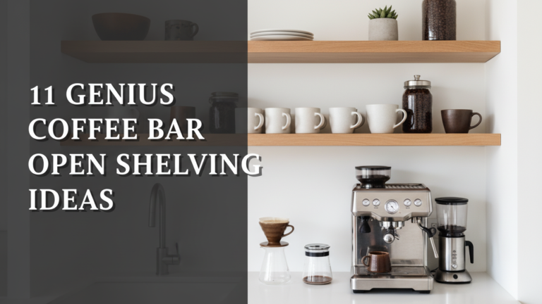 11 Genius Coffee Bar Open Shelving Ideas for [year]