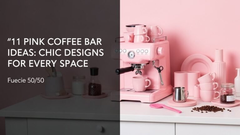 11 Pink Coffee Bar Ideas: Chic Designs for Every Space