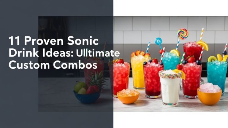 11 Proven Sonic Drink Ideas: Ultimate Custom Combos for [year]