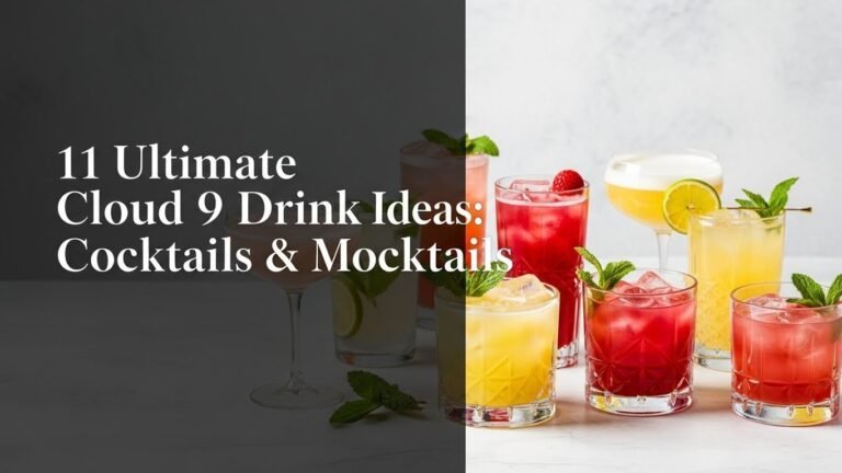 11 Ultimate Cloud 9 Drink Ideas: Cocktails & Mocktails