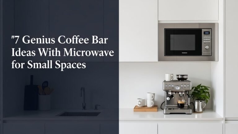 7 Genius Coffee Bar Ideas With Microwave for Small Spaces