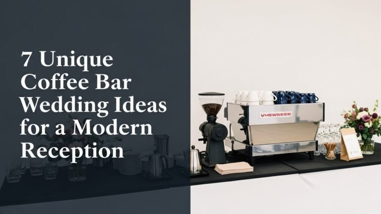 7 Unique Coffee Bar Wedding Ideas for a Modern Reception in [year]