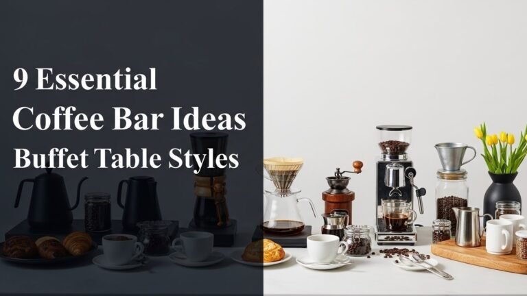 9 Essential Coffee Bar Ideas Buffet Table Styles for [year]