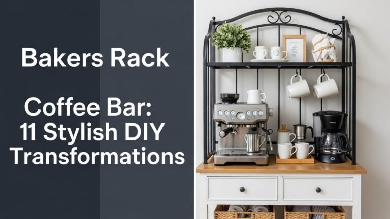 Bakers Rack Coffee Bar: 11 Stylish DIY Transformations