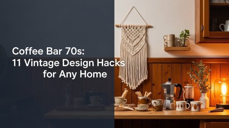 Coffee Bar 70s: 11 Vintage Design Hacks for Any Home
