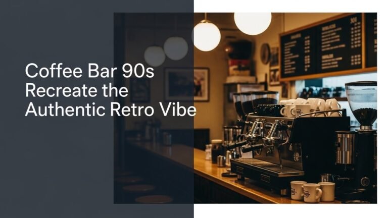 Coffee Bar 90s Recreate the Authentic Retro Vibe