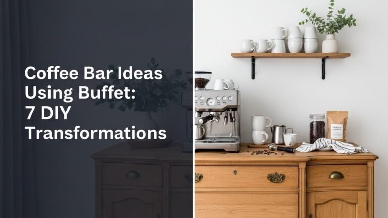 Coffee Bar Ideas Using Buffet: 7 DIY Transformations
