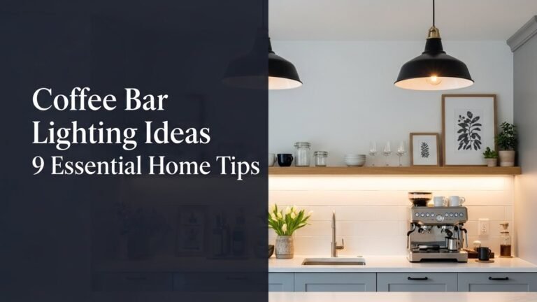 Coffee Bar Lighting Ideas 9 Essential Home Tips for [year]