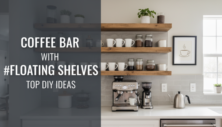 Coffee Bar With Floating Shelves Top DIY Ideas for [year]
