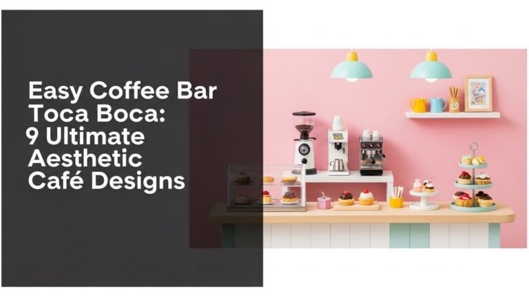 Easy Coffee Bar Toca Boca: 9 Ultimate Aesthetic Cafe Designs