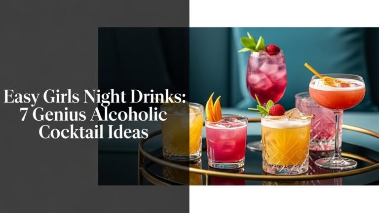 Easy Girls Night Drinks: 7 Genius Alcoholic Cocktail Ideas