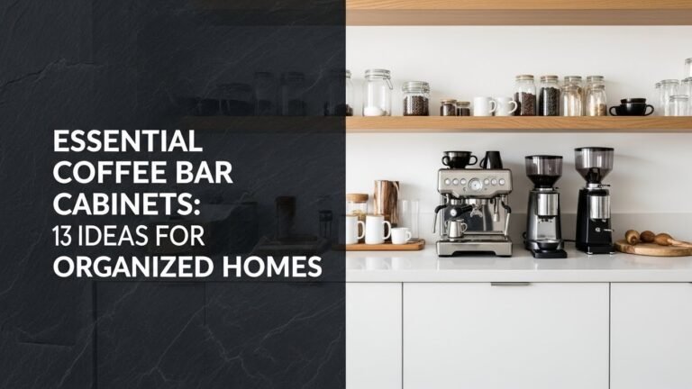Essential Coffee Bar Cabinets: 13 Ideas for Organized Homes