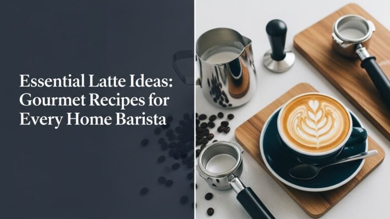 Essential Latte Ideas: Gourmet Recipes for Every Home Barista