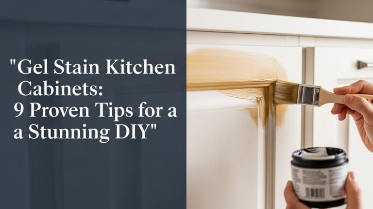 Gel Stain Kitchen Cabinets: 9 Proven Tips for a Stunning DIY
