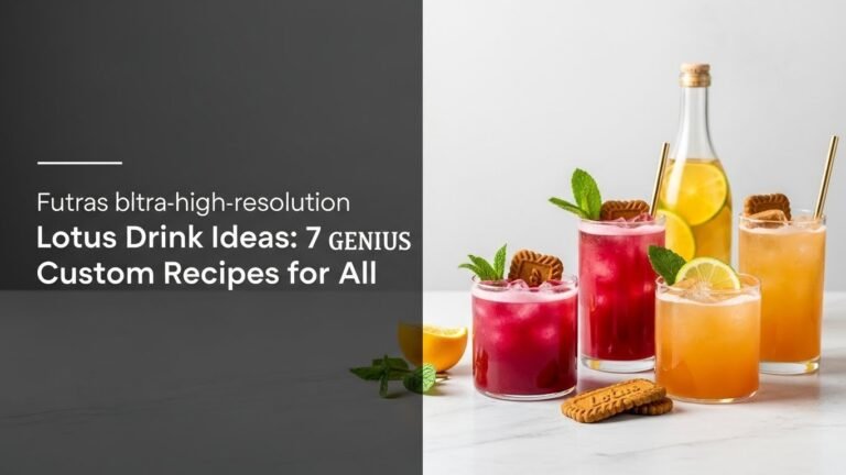 Lotus Drink Ideas: 7 Genius Custom Recipes for All