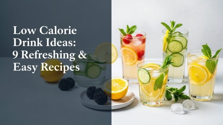 Low Calorie Drink Ideas: 9 Refreshing & Easy Recipes