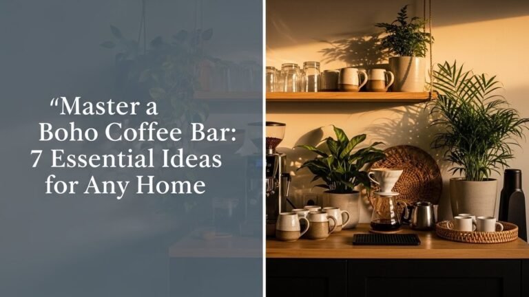 Master Boho Coffee Bar: 7 Essential Ideas for Any Home