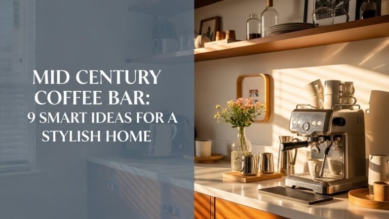 Mid Century Coffee Bar: 9 Smart Ideas for a Stylish Home