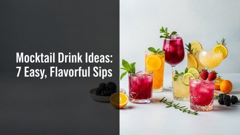 Mocktail Drink Ideas: 7 Easy, Flavorful Sips for [year]