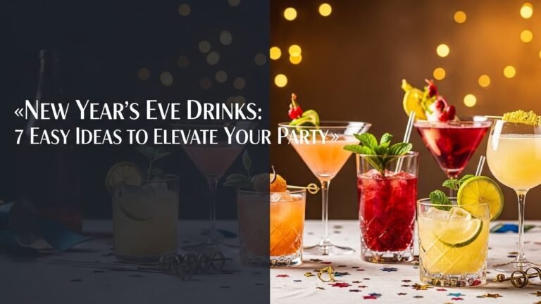 New Year's Eve Drinks: 7 Easy Ideas to Elevate Your Party