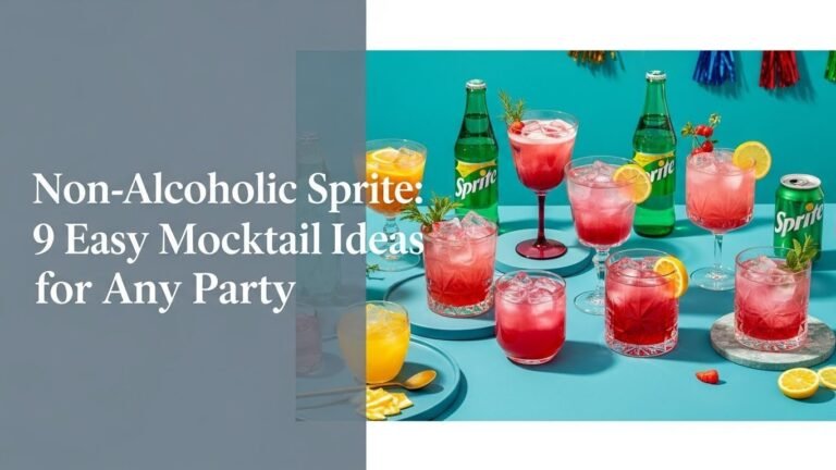 Non-Alcoholic Sprite: 9 Easy Mocktail Ideas for Any Party