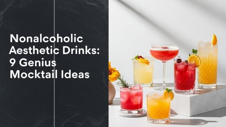 Nonalcoholic Aesthetic Drinks: 9 Genius Mocktail Ideas [year]