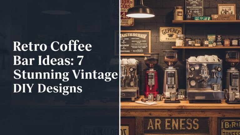 Retro Coffee Bar Ideas: 7 Stunning Vintage DIY Designs