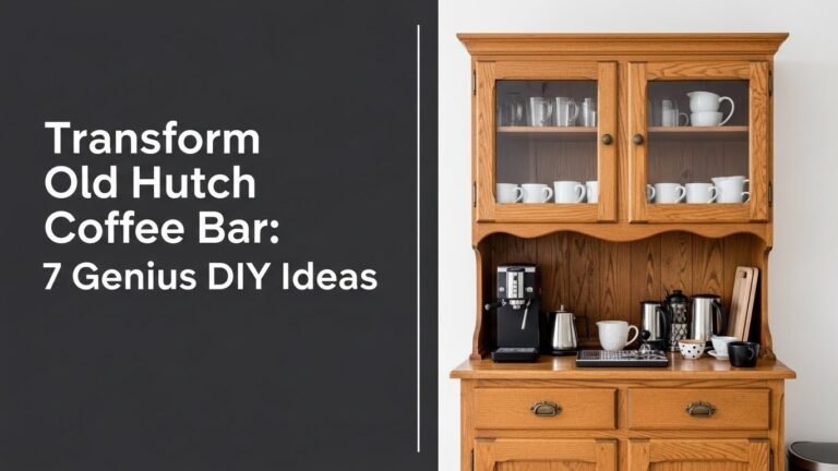 Transform Old Hutch Coffee Bar: 7 Genius DIY Ideas