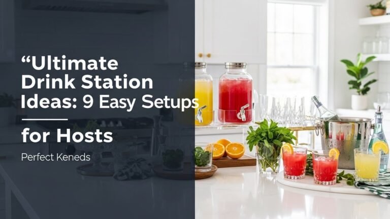 Ultimate Drink Station Ideas: 9 Easy Setups for Hosts