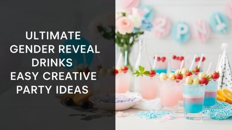 Ultimate Gender Reveal Drinks Easy Creative Party Ideas