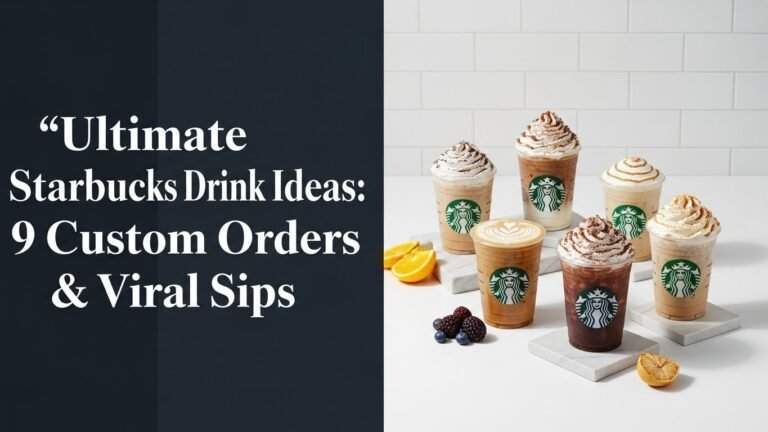 Ultimate Starbucks Drink Ideas: 9 Custom Orders & Viral Sips [year]