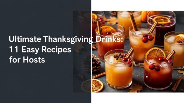 Ultimate Thanksgiving Drinks: 11 Easy Recipes for [year] Hosts
