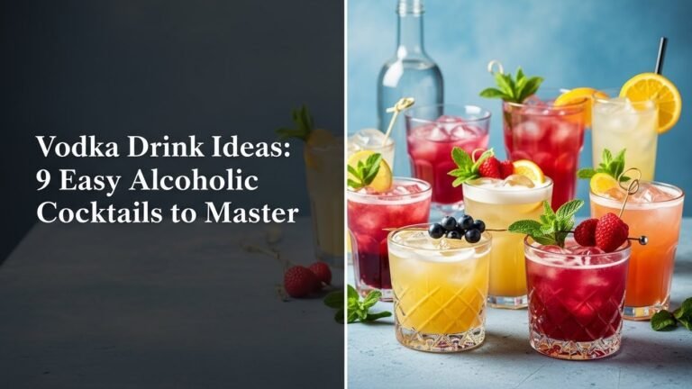 Vodka Drink Ideas: 9 Easy Alcoholic Cocktails to Master