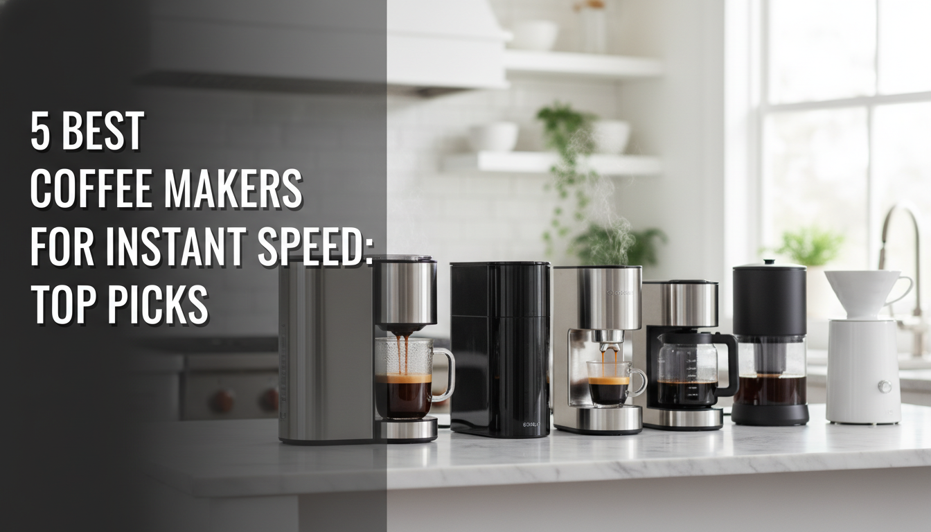 5 Best Coffee Makers For Instant Speed: Top Picks In 2026