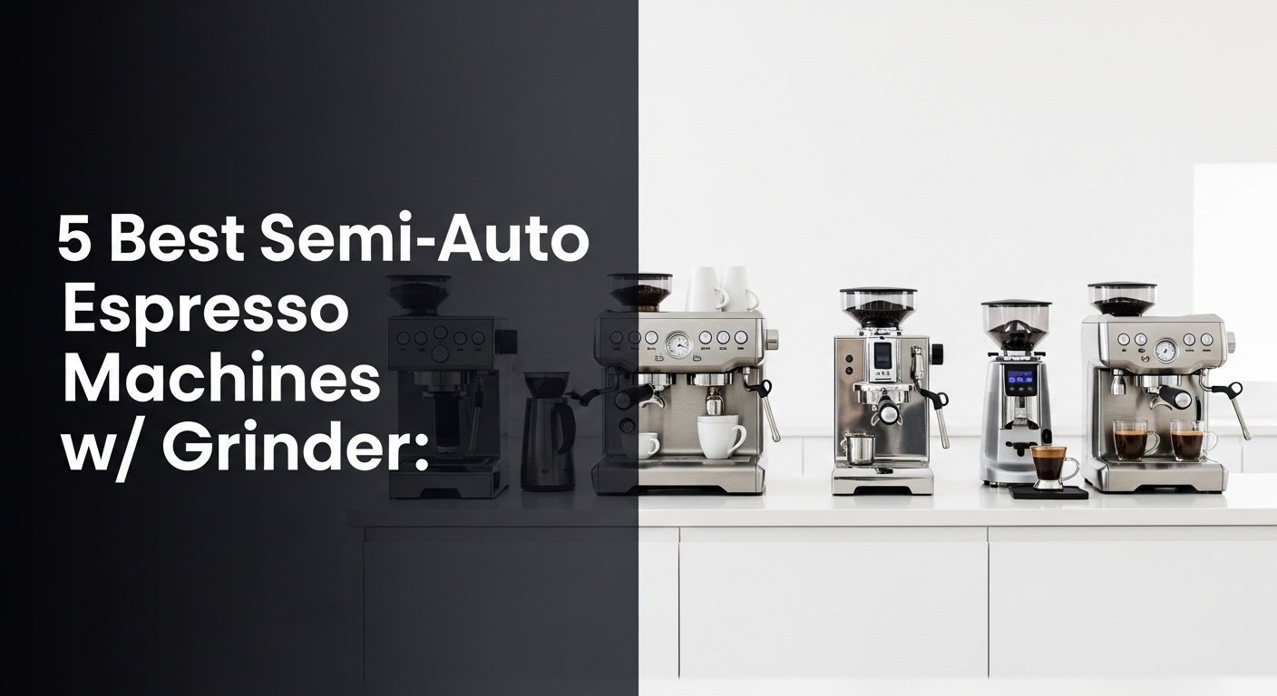 5 Best Semi-Auto Espresso Machines W/ Grinder: 2026