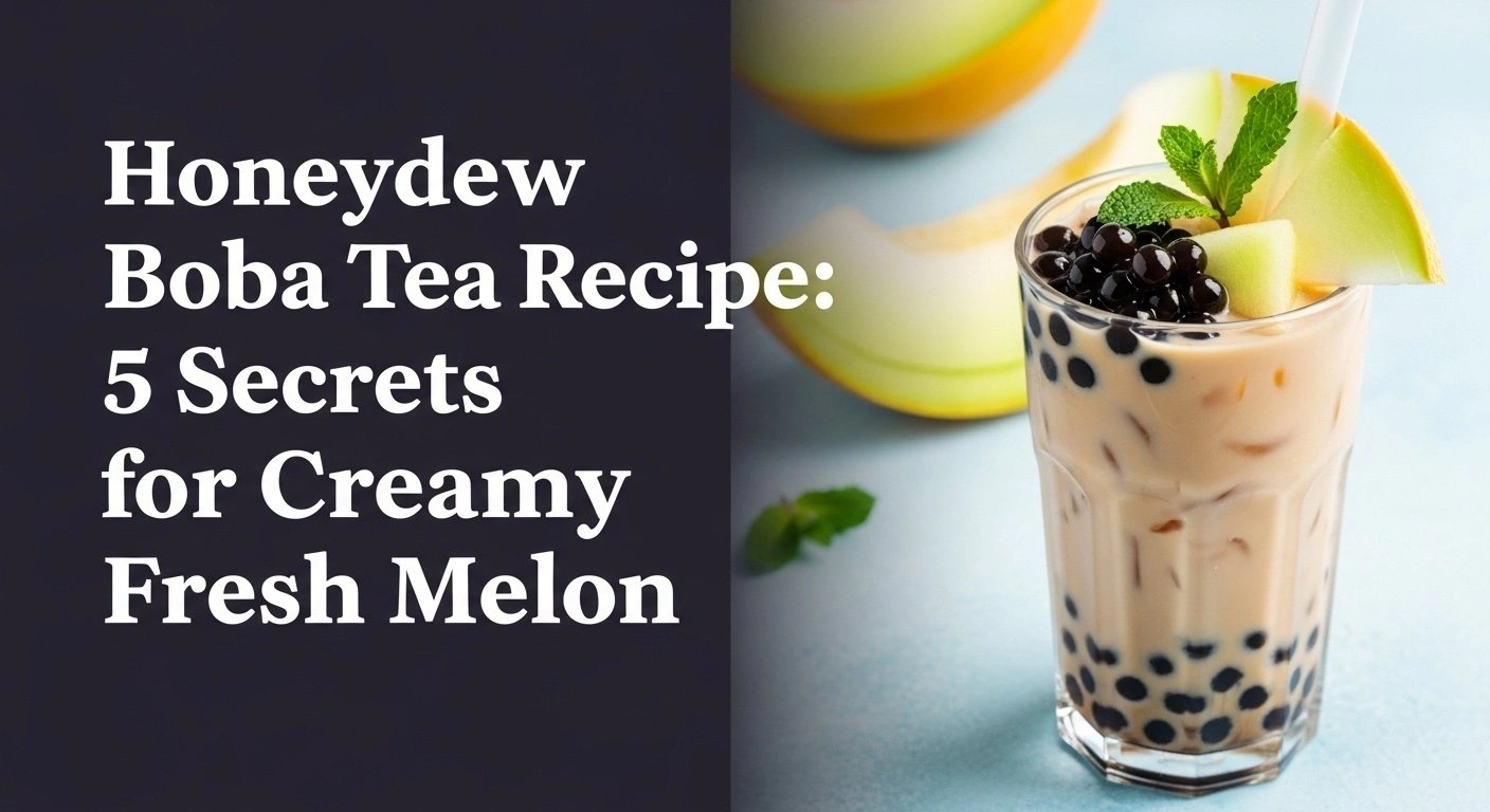 Honeydew Boba Tea Recipe: 5 Secrets For Creamy Fresh Melon