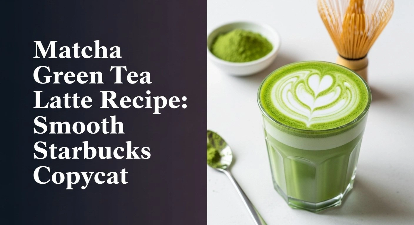 Matcha Green Tea Latte Recipe: Smooth Starbucks Copycat