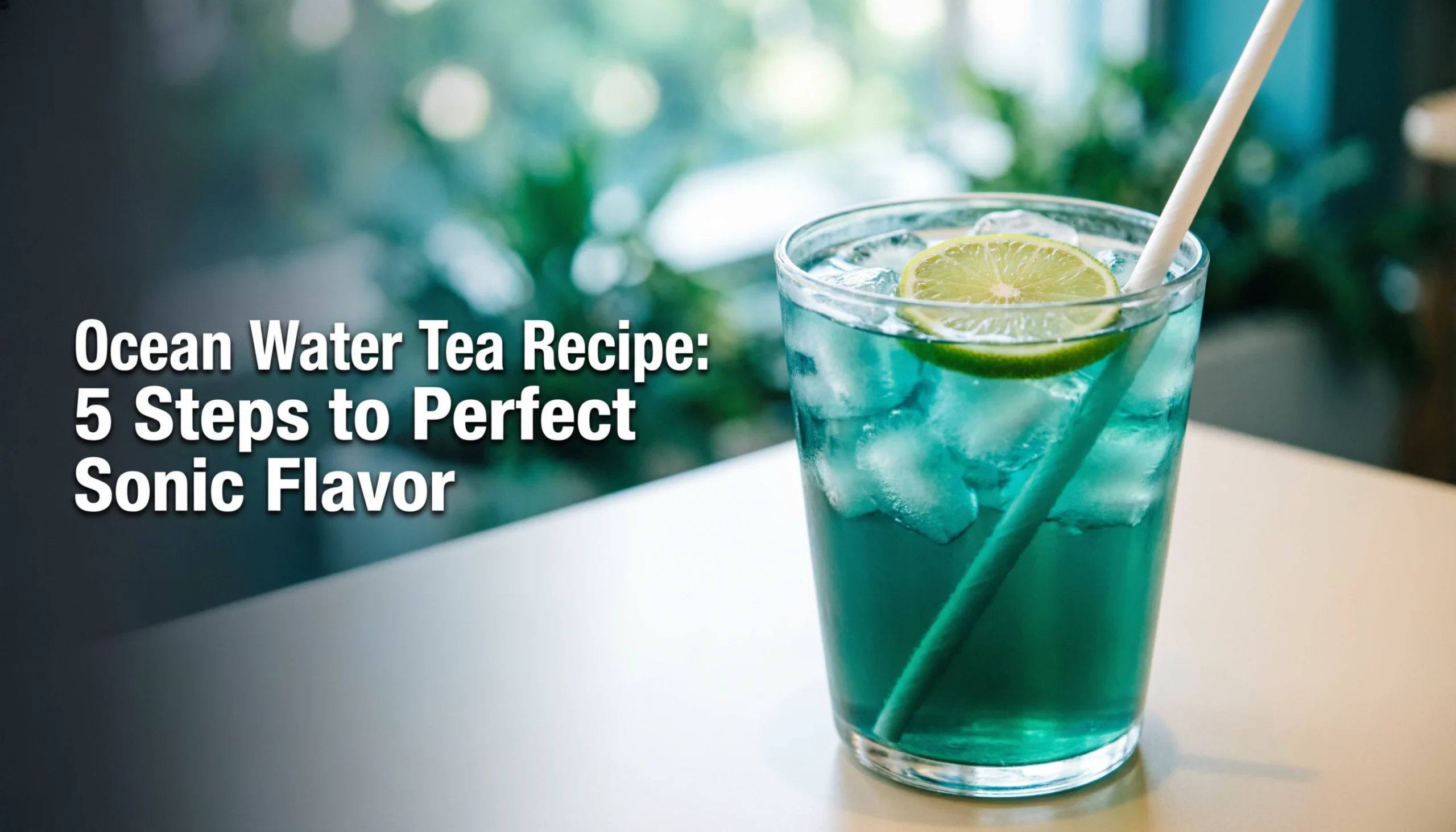 Ocean Water Tea Recipe: 5 Steps To Perfect Sonic Flavor