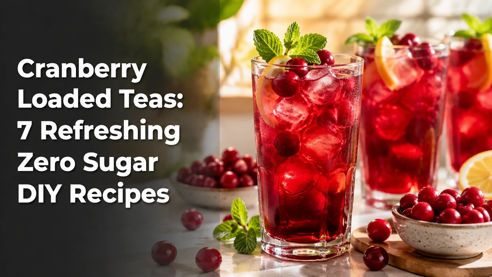 Cranberry Loaded Teas: 7 Refreshing Zero Sugar DIY Recipes